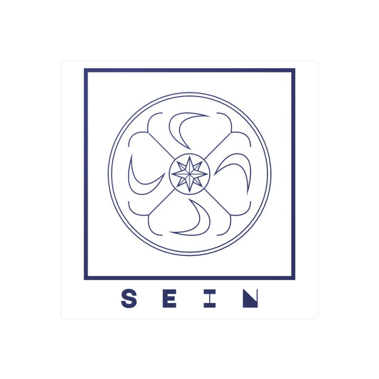 SEIN/BEING Symbol Sticker (Blue/White)