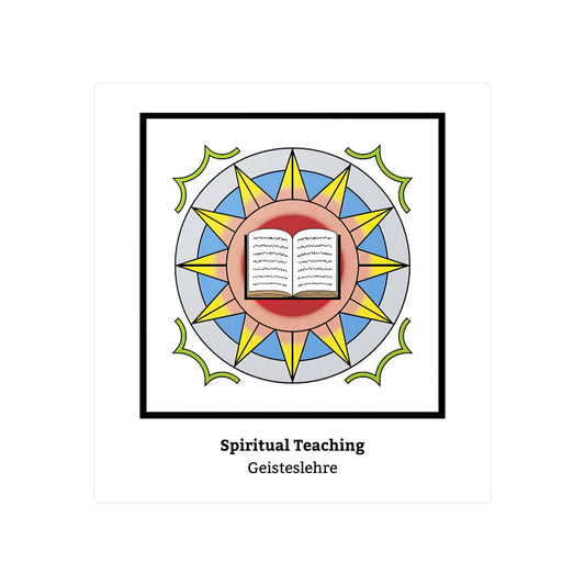 Spiritual Teaching Symbol Decal White Background