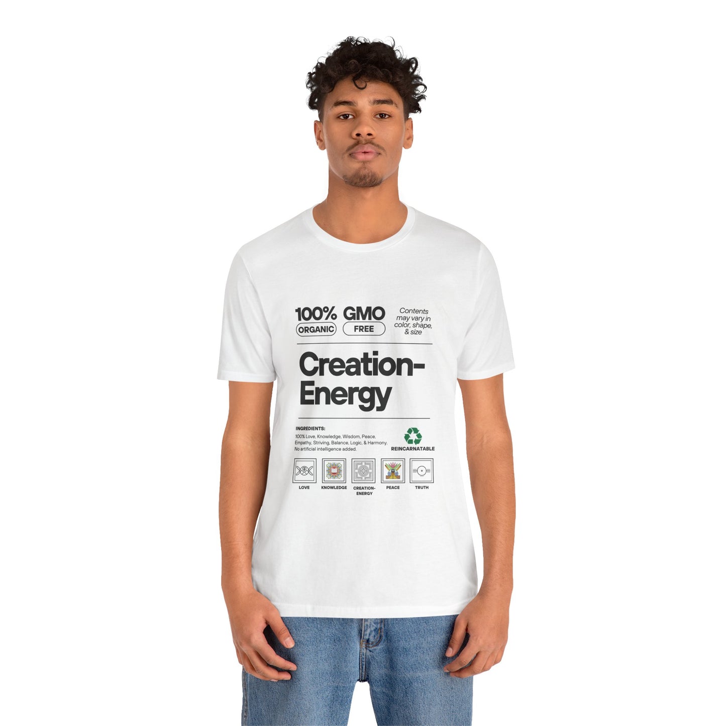 100% Pure Creation Energy - Unisex Jersey Short Sleeve Tee