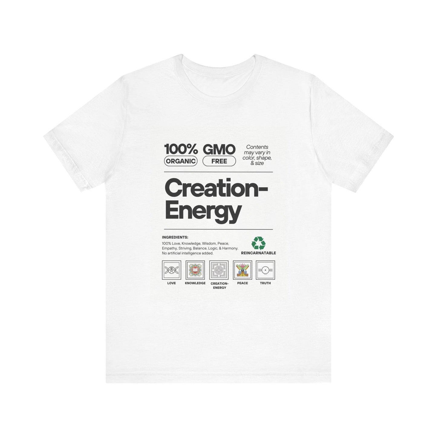 100% Pure Creation Energy - Unisex Jersey Short Sleeve Tee