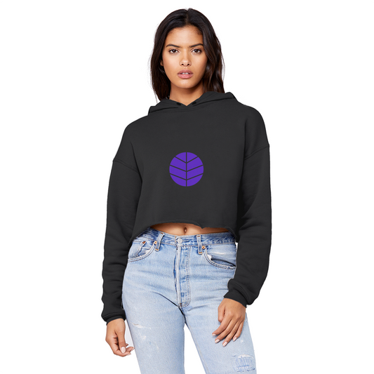 BEAM *Life* Collection Cropped Raw Edge Boyfriend Hoodie