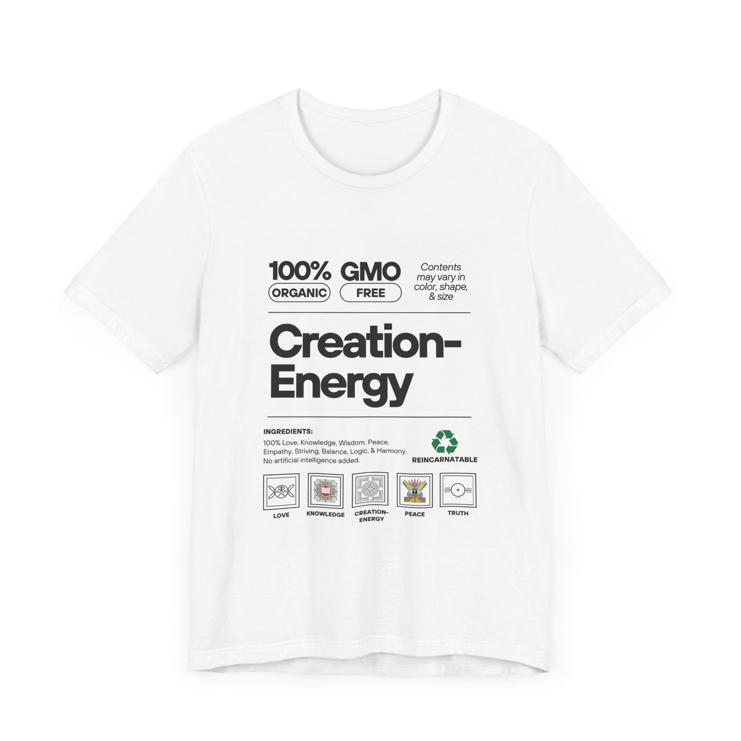 100% Pure Creation Energy - Unisex Jersey Short Sleeve Tee