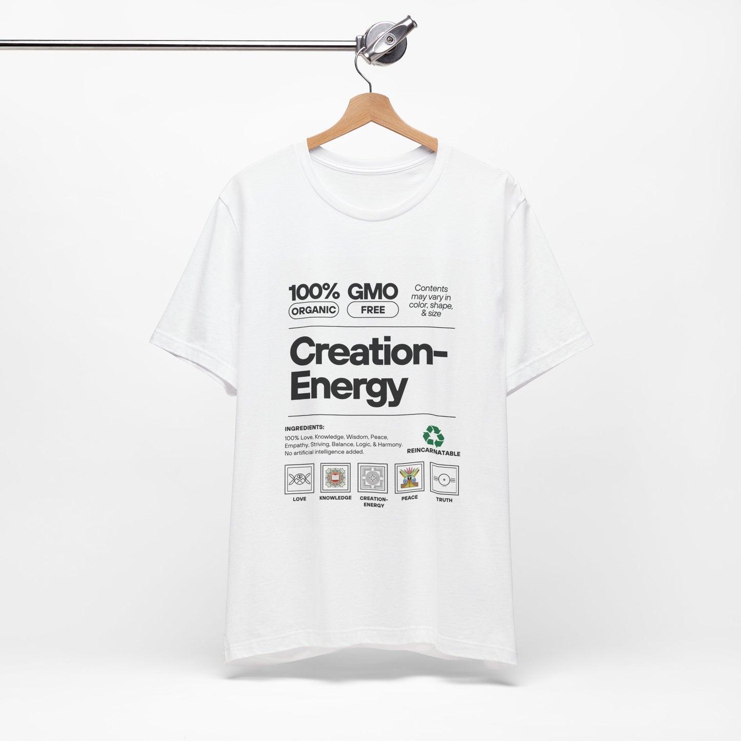 100% Pure Creation Energy - Unisex Jersey Short Sleeve Tee