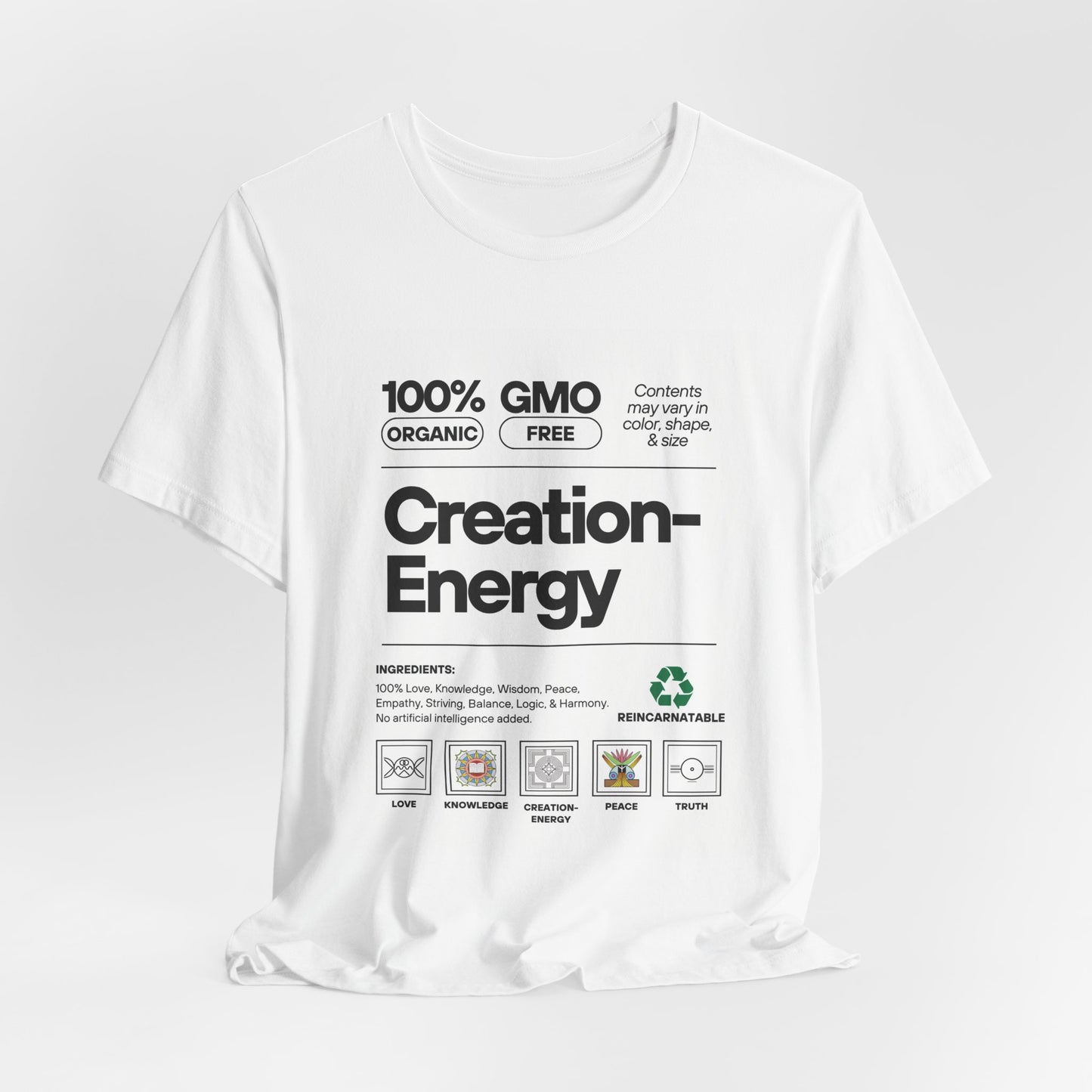 100% Pure Creation Energy - Unisex Jersey Short Sleeve Tee